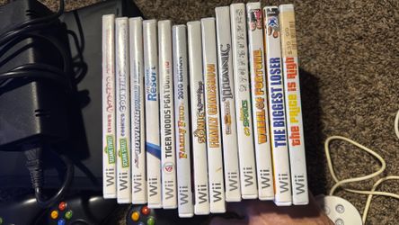 Wii console + (13) games