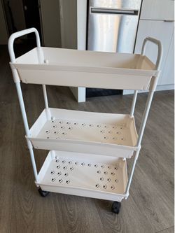 Rolling Utility Cart - White