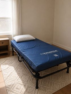 Medical bed with mattress