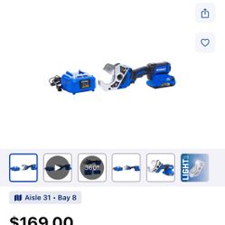 Kobalt 24v 24-volt 2-3/8 Multipurpose PVC PEX cutter 2 Ah Cordless Battery Included, Charger Included