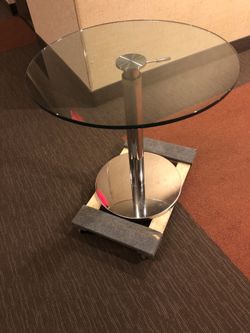 hydraulic glass table