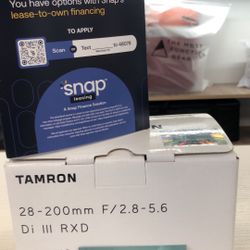 Tamron 28-200mm f2.8-5.6 E Lens (located in Downey, Ca)