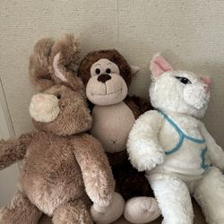 Build-A-Bear Stuff Animals with accessories 