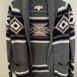 Beautiful Pink Republic Aztec Cardigan Sweater XS