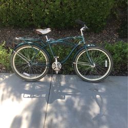 26” Huffy Regatta Mens 3 Speed Green Beach Cruiser 
