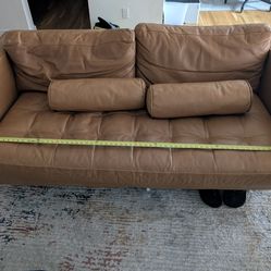 Brown Leather Couch
