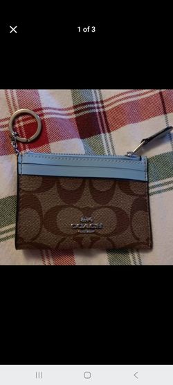 Authentic Coach Signature Mini Skinny ID Card Case