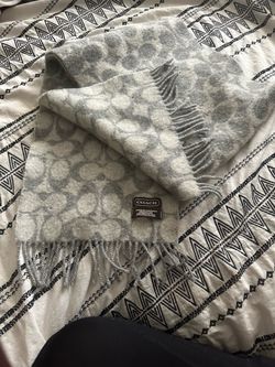 Coach Lambs Wool Muffler Scarf