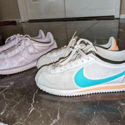 Pair Of Nike Cortez Shoes 