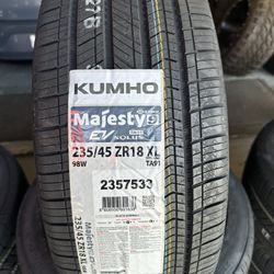 235/45/18 New Set Of Kumho EV Tires Installed