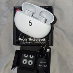 Beats Studio Buds White Like New Noise Canceling