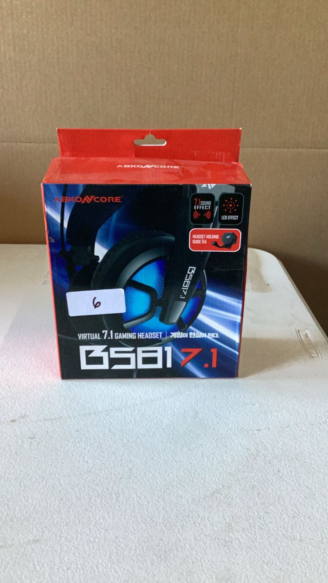 PC Headset with Dynamic Sensory & Noise-Cancelling Mic, 7.1 Surround Sounds, Mute Controls, LED Light, RGB Light for WFH PC, Laptop, Mac (B581 USB Gam