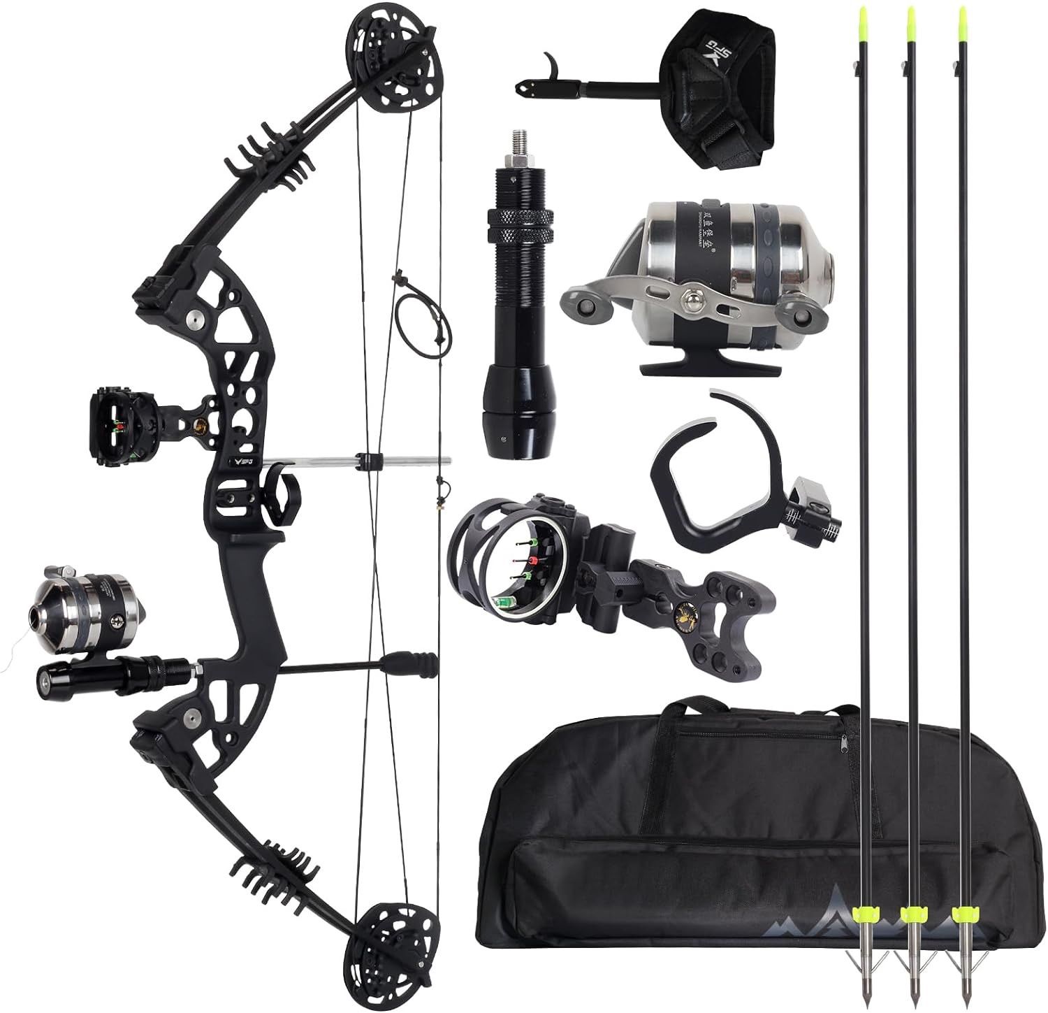 Bowfishing Compound Bow Kit Archery Bow Set for Adult Hunting