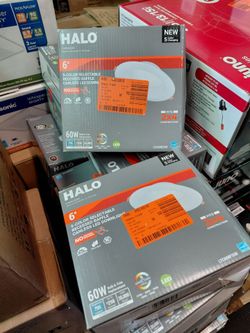 Lot of 10 pieces halo 6" recessed Baffle color selectable led  downlights, few lots available