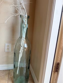 Oversized Decorative Glass Floor Vase / Bottle.