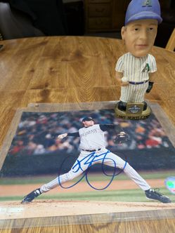 Curt Schilling Autograph & Bobblehead 