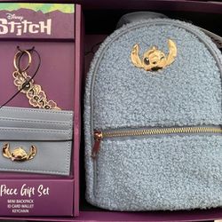 Stitch Mini Backpack 3 Piece Set New