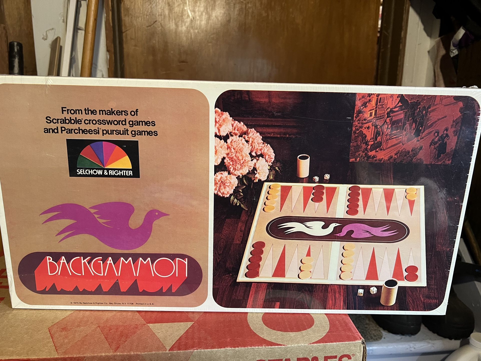 Backgammon Game Vintage New Sealed