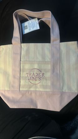 Mini tote stripes traders joe