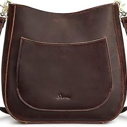 S-Zone WOMEN GENUINE LEATHER HOBO BAG