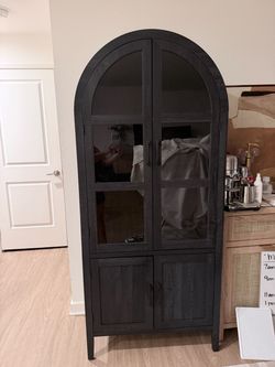 Black cabinets