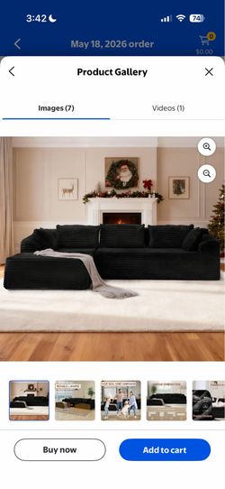 Brand new L Shaped Couch Boneless