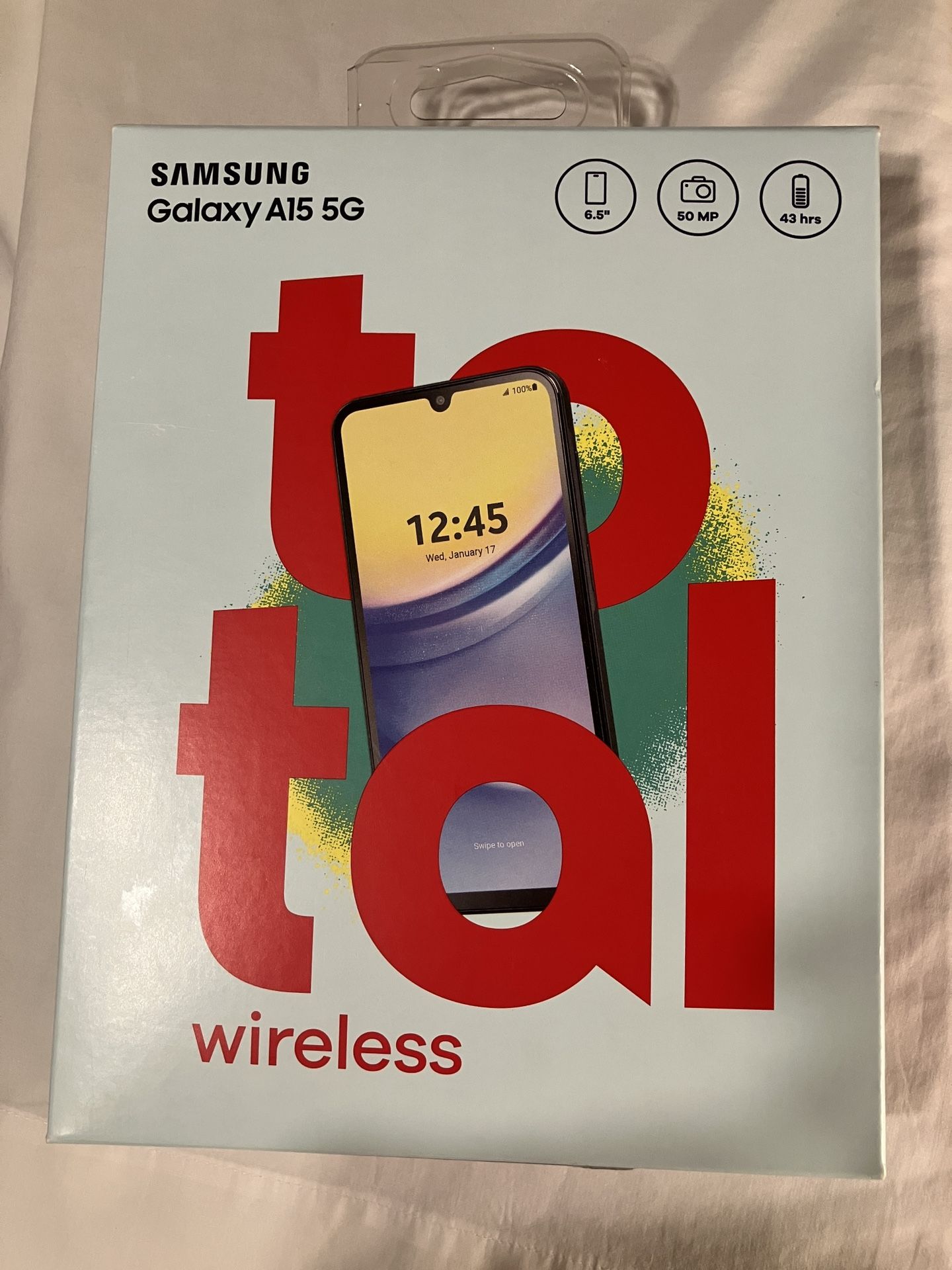 Total Wireless, Samsung Galaxy A15, 5G, 64GB, Black