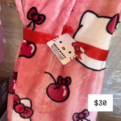 Hello Kitty Cherry Blanket 
