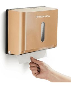 MODUNFUL Wall-Mounted Paper Towel Dispenser - Gold