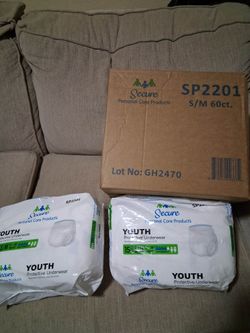New size small 14-38 youth pull ups 8 packs take for $25