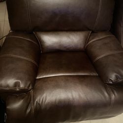 Oversized Leather Rocking Chair