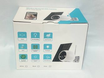 NEW Solar Panel Security Camera Motion Detect WiFi Wireless Night Vision Waterproof