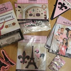 Paris Party Supplies-Pick 5 Pieces For $10