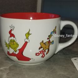 Dr. Seuss The Grinch Large Ceramic Coffee Soup Mug Max Cindy Lou Who