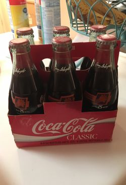 Classic Coca Cola 6 bottles PHX suns
