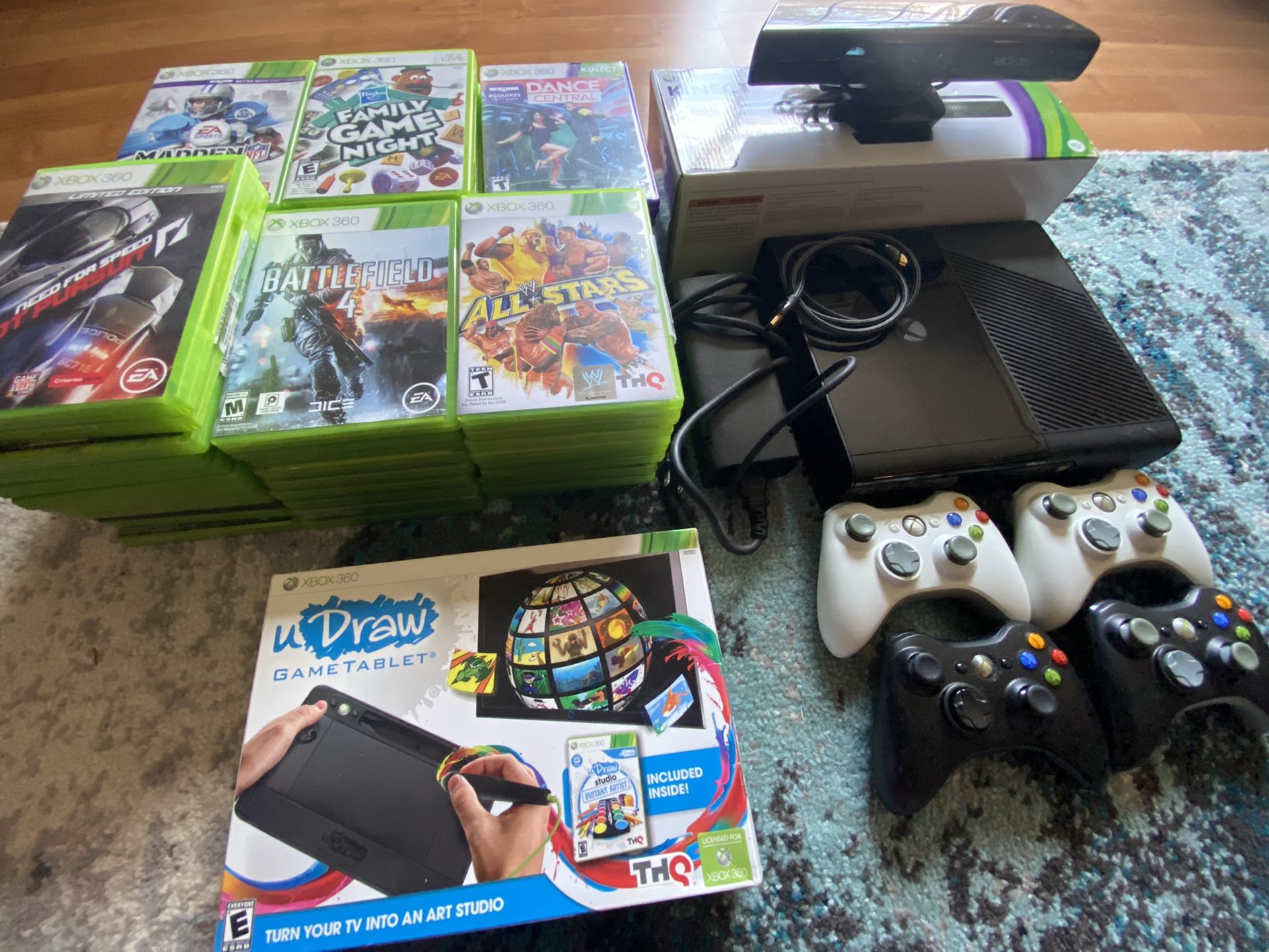 Like New ! Xbox 360 500gb Console System With 57 Games