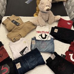 Kids Boys 7,6,5,4 True Religion Outfit Sets