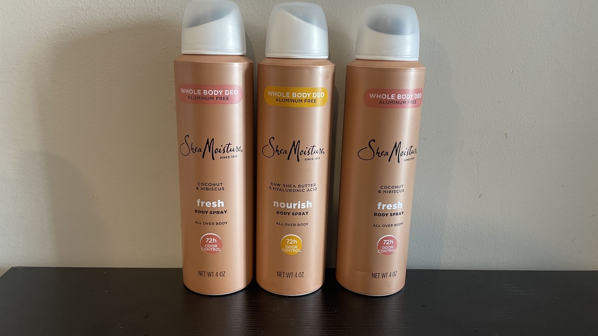 Shea moisture Body Deo Sprays 3x$20