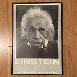 Philippe Halsman 1981 EINSTEIN Framed Poster Centennial Year 1(contact info removed)