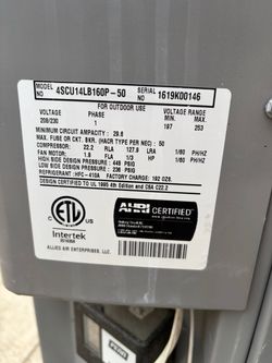 5ton R410A 1ph condenser