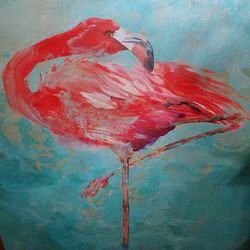 Pink Flamingo Art