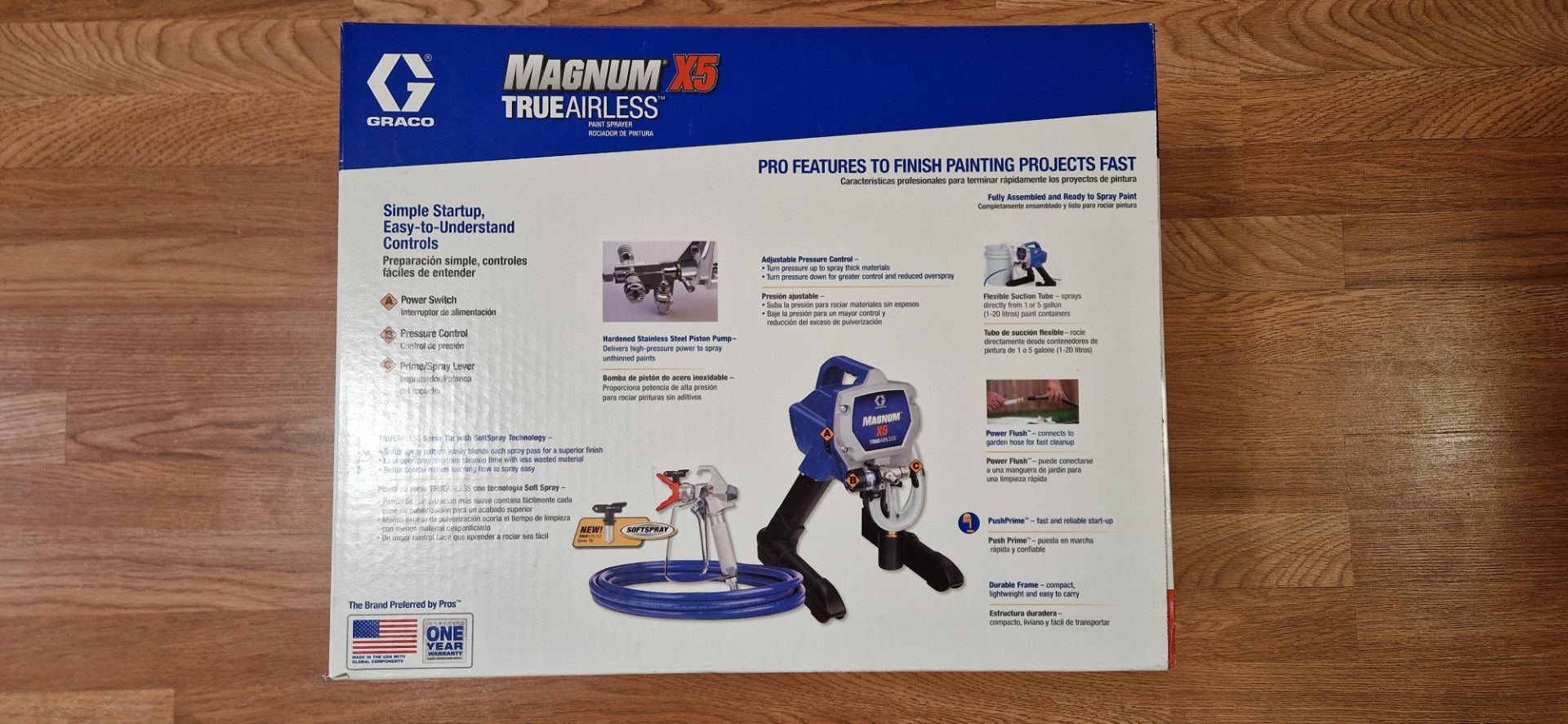 New Graco Magnum X5 Airless Paint Sprayer + 30" Extension - Never Opened