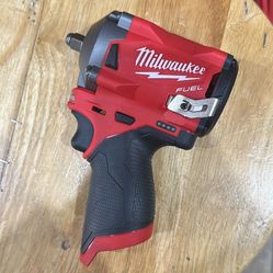Milwaukee M12 FUEL 12V Lithium-Ion Brushless Cordless Stubby 3/8 in. Impact Wrench (Tool-Only)