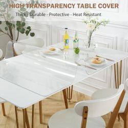 Clear Desk Mat 28 x 72 Inch, 1.5mm Thick 