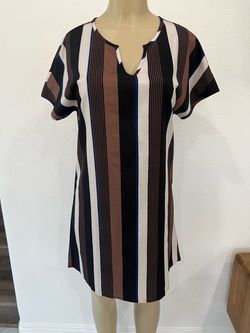 Women stripes dress size medium