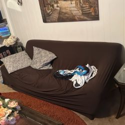 Like New Leather Couch With Cover Red Leather 