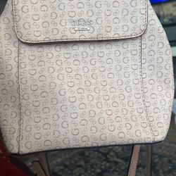 Guess Leather Backpack