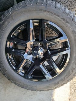 2025 OEM ORIGINAL TAKEOFFS CHEVY SILVERADO TRAIL BOSS 20 INCH TIRES GOODYEAR ALL-TERRAN 98 % $ 1599 