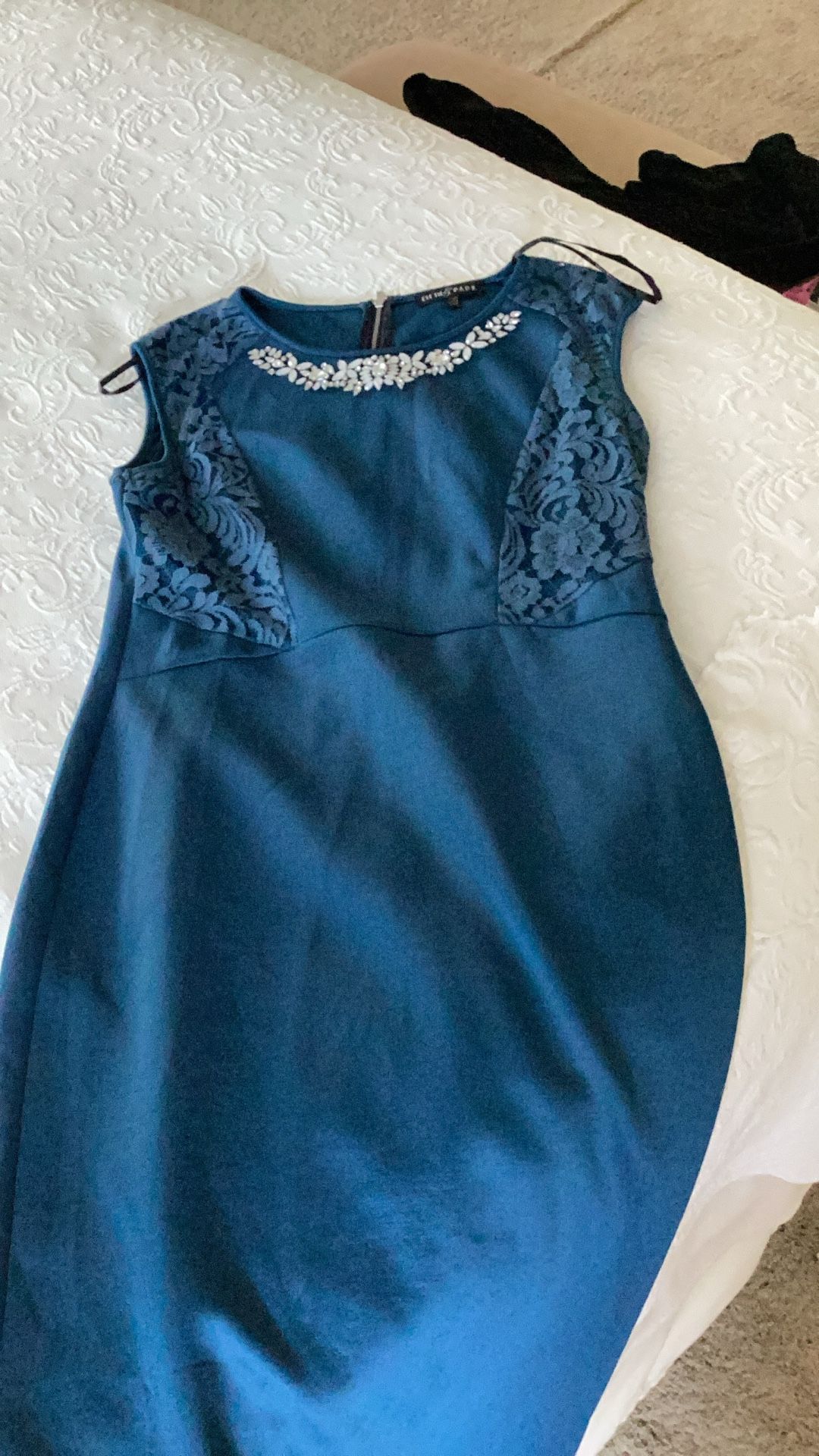 Fifth & Park Teal Formal Dress