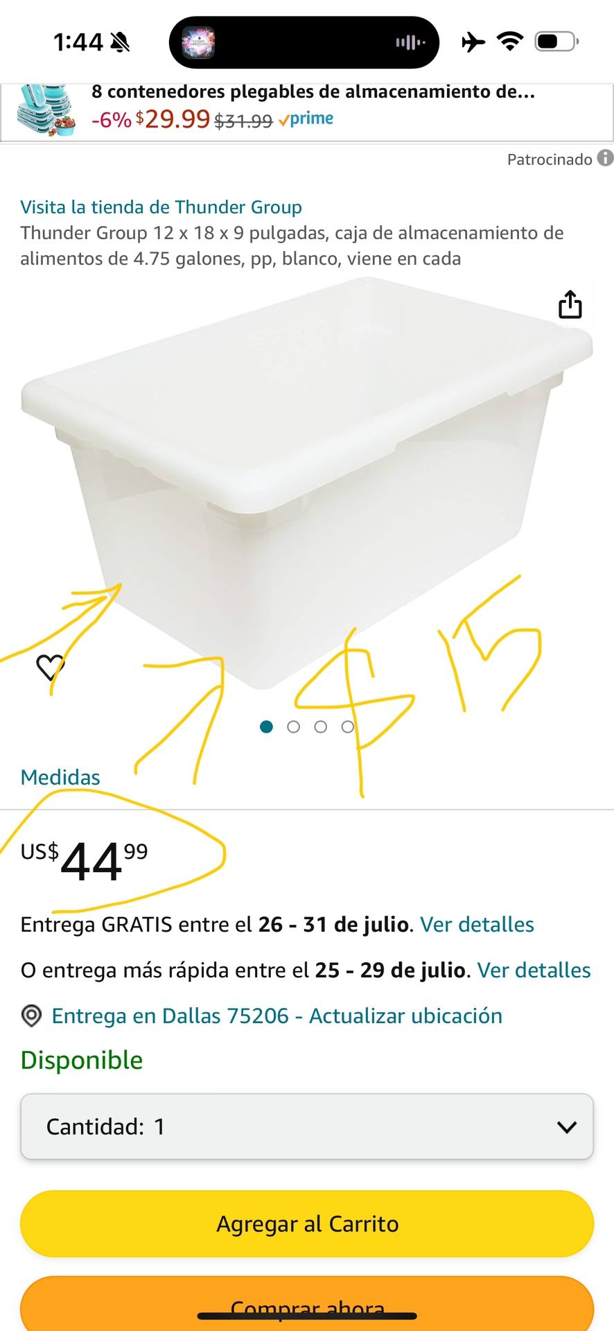 Container For Clothes/ Toy Each $15